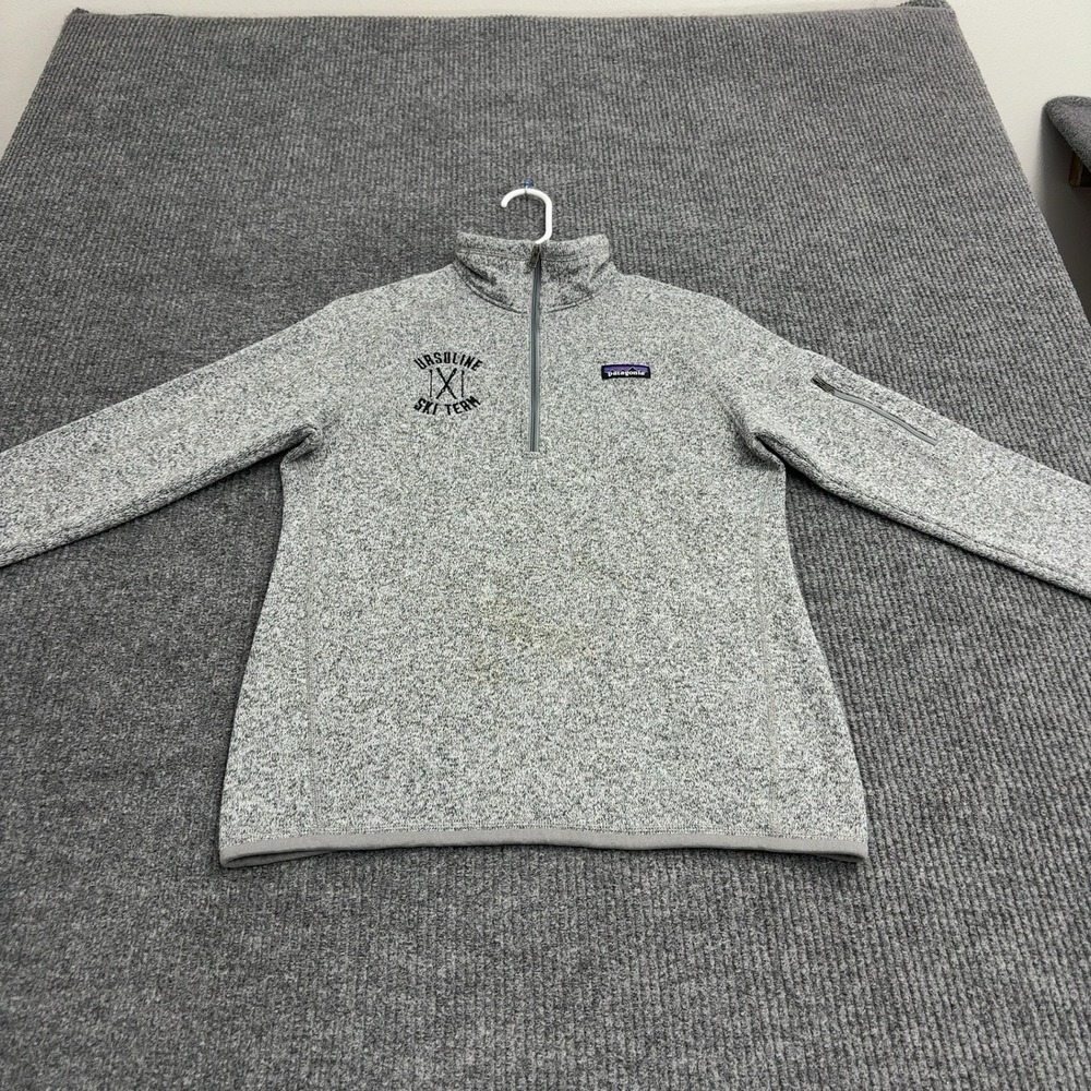 Ursuline Ski Team Patagonia Better Sweater Womens M Grey Polyester Quarter Zip
